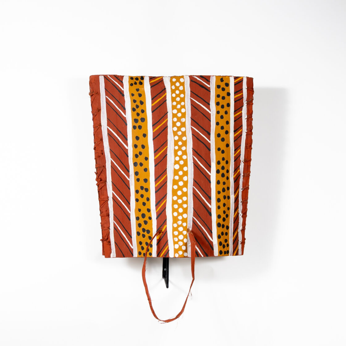 Wangatunga Jirtaka Jilamara (folded bark basket with Sawfish design)